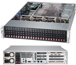 Supermicro 2U SuperChassis CSE-216BA-R920UB 24 Hot-swap 2.5'' SAS/SATA HDD trays Full Height Low Profile expansion slots Mini-I-pass Redundant 80 Plus platinum Power Supply optional rear hot plug 2.5'' HDD Full Warranty