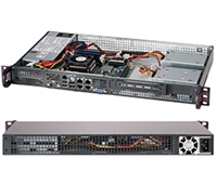 Supermicro 1U SuperChassis CSE-505-203B 8 Hot-swap 2.5'' SAS/SATA HDD trays UIO Full height Full Length Low Profile expansion 80PLUS Platinum Optimized for DP motherboards