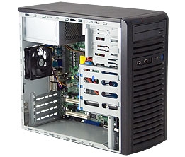 Supermicro SuperChassis CSE-731I-300B 300W Mini-Tower Workstation Chassis (Black)