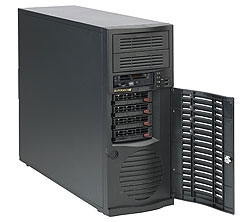 Supermicro CSE-733T-500B Mid-Tower Chassis w/ 500W High-efficiency Power Supply