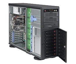 Supermicro 1U SuperChassis CSE-743TQ-865B 8 Hot-swap 2.5'' SAS/SATA HDD trays UIO Full height Full Length Low Profile expansion 80PLUS Platinum Optimized for DP motherboards Full Warranty