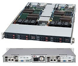 Supermicro 1U SuperChassis CSE-809T-1200B
 8 Hot-swap 2.5'' SAS/SATA HDD trays UIO Full height Full Length Low Profile expansion 80PLUS Platinum Optimized for DP motherboards Full Warranty