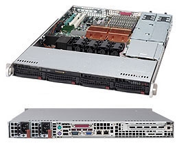 Supermicro 1U SuperChassis CSE-815TQ-R500CB
 8 Hot-swap 2.5'' SAS/SATA HDD trays UIO Full height Full Length Low Profile expansion 80PLUS Platinum Optimized for DP motherboards Full Warranty