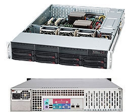 Supermicro 1U SuperChassis CSE-825TQ-600LPB
 8 Hot-swap 2.5'' SAS/SATA HDD trays UIO Full height Full Length Low Profile expansion 80PLUS Platinum Optimized for DP motherboards Full Warranty