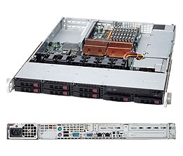 Supermicro 1U integrated SYS-1025W-UB Server with Dual Quad-core Xeon 2.0Ghz processors/32GB DDR2 RAM power server