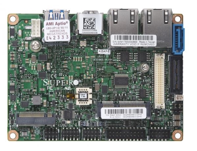 Supermicro A2SAP-E Motherboard, 3.5" SBC, Intel Atom processor E3940 (9.5W, 4C), Low Power, Embedded, Intel Goldmont microarchitecture 14nm, System-on-Chip, Up to 8GB 1866MHz DDR3L Non-ECC SO-DIMM in 1 socket, Dual LAN with Intel Ethernet Controller