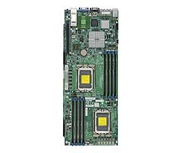 Supermicro A+ H8DGT-HLIBQF 2-Node Board 2-Way Opteron 6000 Socket G34 12-Core DDR3 SATA2 RAID IPMI GbE QSFP PCIe MBD-H8DGT-HLIBQF