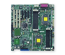 Supermicro MBD-H8DM3-2
 Dual 1207-pin Socket F GbE LAN Port Matrox Graphic SATA2 controller RAID 0,1,10 IPMI 2.0 Full Warranty