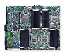 Supermicro MBD-H8QM3-2+ Quad 1207-pin Socket F Dual Port GbE LAN nVidia IPMI 2.0 6 SATA ports  8-port LSI 1068E SAS Controller Full Warranty