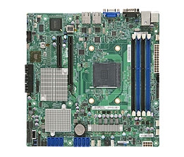 Supermicro A+ H8SML-7 AMD motherboard Socket AM3+ 6xSATA2 ports via AMD SP5100 controller RAID 0,1,10 LSI 2308 8-port SAS2 Controller RAID 0,1,10 Integrated Graphics 2 single GbE ports Full Warranty