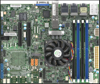 Supermicro X10SDV-12C+-TP8F X10SDV-12C+-TP8F, Embedded Flex ATX MBD, Xeon D-1500