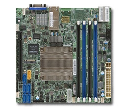 Supermicro MBD-X10SDV-4C-TLN2F Motherboard Mini-ITX Single socket FCBGA 1667 Intel Xeon processor D-1521 QUAD Core