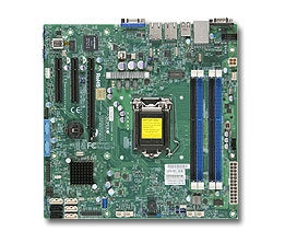 Supermicro MBD-X10SLM-F LGA1150 Socket H3 Supports 4th Generation SATA Core Quad GbE LAN Port DOM power connector IPMI 2.0 TPM header VGA D-sub support Intel Node Manager Full Warranty
