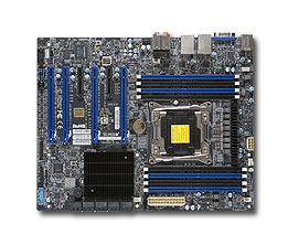 Supermicro X10SRA-F Motherboard ATX Single socket R3 (LGA 2011) supports Intel Xeon processor E5-2600 v4/v3, E5-1600 v4/ v3, Core i7, Intel C612 chipset, Up to 512GB ECC DDR4 2400MHz LRDIMM or 128GB ECC/non-ECC UDIMM (available with Core i7 only)