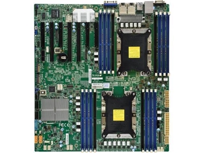 Supermicro MBD-X11DPH-T-O Motherboard/ Intel Xeon/ Dual LGA 3647/ Intel C624/ E-ATX/ ECC DDR4/ RDIMM/ LRDIMM/ SATA 3/ PCI-E 3.0