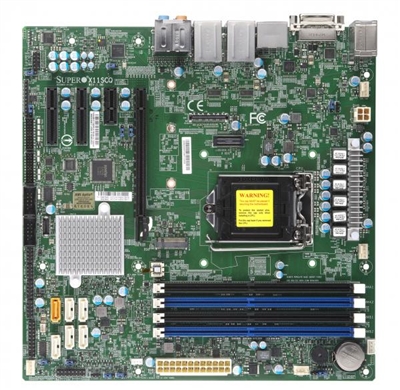 Supermicro X11SCQ Motherboard uATX 8th Generation Intel Core i7/i5/i3/Pentium/Celeron Processor, Single Socket H4 (LGA 1151) supported, CPU TDP support Up to 95W TDP, High Performance, vPro AMT, 2666MHz DDR4, Embedded