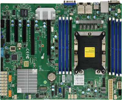 Supermicro X11SPi-TF Motherboard ATX Intel Xeon Scalable Processors, Single Socket P (LGA 3647) supported, CPU TDP support 205W, Intel C622 chipset, High Performance