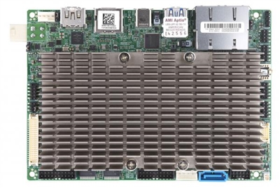 Supermicro X11SSN-H Motherboard 3.5" SBC Single Socket FCBGA1356 Embedded, Low Power, 7th Generation Intel Core i7-7600U Processor, Up to 32GB Unbuffered Non-ECC SO-DIMM DDR4 2133MHz; 2 DIMM slots, Dual GbE LAN w/ Intel i219LM + i210IT