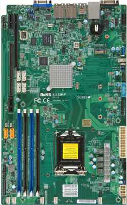 Supermicro X11SSW-F Motherboard, Proprietary Form Factor, Single socket H4 (LGA 1151) supports Intel Xeon processor E3-1200 v6/v5, Intel 7th/6th Gen. Core i3 series, Intel Celeron and Intel Pentium, Intel C236 chipset