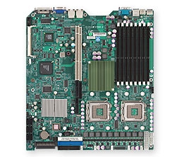 Supermicro MBD-X7DBR-8 Dual LGA771 Socket Dual GbE LAN Port ATI graphics 6 ports SATA controller dual channel ultra320 SCSI Zero channel RAID support SIMSO IPMI 2.0 Full Warranty