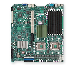 Supermicro MBD-X7DBR-I Dual LGA771 Socket Dual GbE LAN Port ATI graphics 6 ports SATA controller dual channel ultra320 SCSI Zero channel RAID support SIMSO IPMI 2.0 Full Warranty