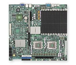 Supermicro MBD-X7DBR-I+ Dual LGA771 Socket Dual GbE LAN Port ATI graphics 6 ports SATA controller dual channel ultra320 SCSI Zero channel RAID support SIMSO IPMI 2.0 Full Warranty