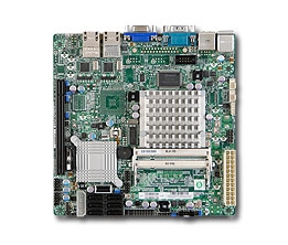 Supermicro X7SPA-H-D525 Board Atom D525 Dual-Core DDR3 SO-DIMM SATA2 RAID GbE VGA PCIe mini-ITX MBD-X7SPA-H-D525 Full Warranty