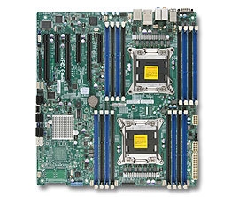 Supermicro MBD-X9DAE Intel Dual Socket R(LGA2011) 8 SATA Ports Dual-Port GbE Lan NVIDIA Geforce SLI Enable ,Full Warranty