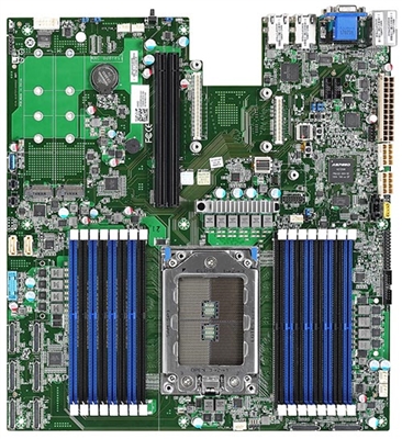 Tyan S8026GM2NRE Server Board S8026 UP AMD EPYC Socket SP3 DDR4 (24) NVMe + (2) M.2, (2) 1GbE, (1) OCP EATX Server Motherboard