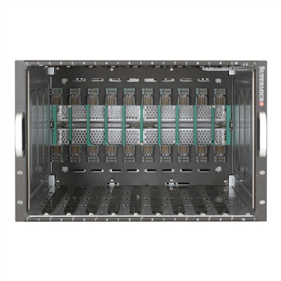 Supermicro SBE-710Q-R90 Superblade Enclosure 7U Rackmount 10xBlade 2xGbE 2xInfiniBand 4x3000W Black