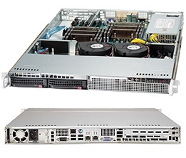 Supermicro SC813LT-350CB 1U SuperChassis 2x 3.5" Hot-swap SAS/SATA 350W High-efficiency Power Supply Super Chassis