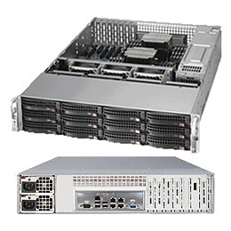 SUPERMICRO SSG-6027R-E1R12N 2U Rackmount Server Barebone Dual LGA 2011 Intel C602 DDR3 1600/1333/1066/800