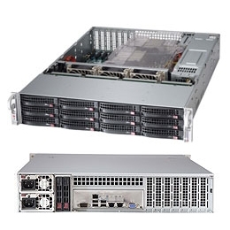 Supermicro 2U Server barebone SSG-6027R-E1R12T with Xeon E5-2600 Dual Socket R LGA2011 12x3.5inch SAS/SATA