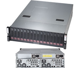 Supermicro 3U Server SSG-6037B-DE2R16L Dual Socket B2 (LGA 1356) Platinum Level power supplies Full Warranty (Black) IntelÂ® XeonÂ® processor E5-2400 v2 (up to 95W TDP)   16x Hot-swap 3.5" Drive Bays SAS or enterprise SATA HDD only recommended