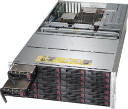 Supermicro 1U Server SSG-6047R-E1R72L2K
 Dual socket R LGA 2011 for Intel Xeon processor E5-2600 IPMI 2.0 with KVM and Dedicated LAN  Intel Intel i350-AM2 Dual port GbE LAN 4x Hot-swap 2.5" SATA3 Drive Bays 1600W Redundant Power Supplies Full Warranty