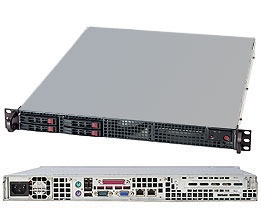 Supermicro 1U Server SYS-1017C-TF Barebone Intel Xeon processor E3-1200 Single socket H2 LGA 1155 4x 2.5" Hot-swap SATA2 HDDs Up to 32GB DDR3 ECC 1333MHz Intel 82579LM and 82574L,GbE LAN IPMI 2.0 6x SATA 330W Gold Level Power Supply Full Warranty