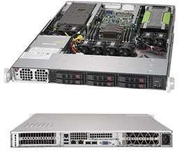 Supermicro 1019GP-TT SuperServer, GPU, 1U Rackmount, Single socket P (LGA 3647)