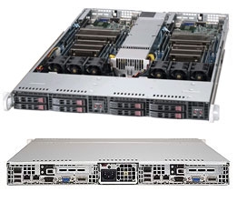 Supermicro 1U Server SYS-1027TR-TQF Barebone LGA 2011 Dual socket R  supports Intel Xeon processor E5-2600 Family 1 dedicated LAN for system management 4x 2.5" Hot-swap SATA HDD Bays 1280W Digital Switching Power Supply Full Warranty