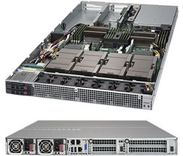 Supermicro 1028GQ-TVRT GPU SuperServer, 1U Rackmount, Dual socket R3 (LGA 2011), Up to 4 NVIDIA Tesla V100 SXM2 GPUs