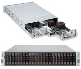 Supermicro 2U Server Barebone SYS-2026TT-DLRF Intel Xeon processor 5600/5500 series  Integrated IPMI 2.0 with KVM and Dedicated LAN Dual IntelÂ® 82574L GbE 12x 2.5" Hot-swap HDDs 1400W Gold-level High-efficiency Redundant Power Supply Full Warranty