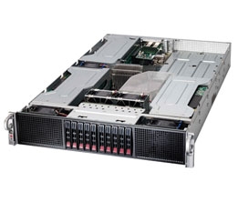 Supermicro Superserver SYS-2027GR-TRFH 2U Dual socket R LGA 2011 For Intel Xeon processor E5-2600 Up to 512GB ECC DDR3 1866MHz 8x DIMM sockets Intel i350 Dual port GbE 10x Hot-swap 2.5" SATA Drive Bays IPMI 2.0  1800W Redundant Power Supply Full Warranty