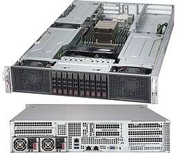 Supermicro 2028GR-TRHT SuperServer, GPU, 2U Rackmount, Dual socket R3 (LGA 2011), Up to 6 NVIDIA GPU