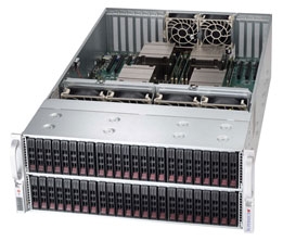 Supermicro Intel 4U SYS-4047R-7JRFT Quad socket R LGA 2011 supports Intel Xeon processor E5-4600 IntelÂ® X540 Dual port 10GBase-T 48x 2.5" Hot-swap SAS2/SATA3 HDD Bays 1620W Redundant Power Supplies Full Warranty