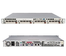 Supermicro 1U Black Server SYS-5015M-MTB Barebone Dual LGA775 ZIF Socket 300W 4x3.5'' Hot-swap drive bays Dual Gigabit Ethernet Controller ATI RageXL Graphics Full Warranty <font id = "special_E3_164T">Free Ground Shipping</font>