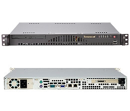 Supermicro 1U Server SYS-5016I-MR Barebone Intel Xeon X3400/ L3400 series, with LGA 1156 socket 2X Intel 82574L GbE controller Integrated Graphics 1x 3.5" Internal Drive Bay 200W High-Efficiency Power Supply Full Warranty