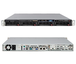 Supermicro 1U Server SYS-6016T-MTHF Barebone Dual 1366-pin LGA Sockets Supports up to two Intel 64-bit Xeon processors Dual Intel 82574L GbE 4 x 3.5" Hot-swap SATA Drive Trays Integrated IPMI 2.0 600W Gold level Power Supply Full Warranty