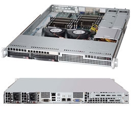 Supermicro SuperServer SYS-6017R-TDLRF Dual socket R LGA 2011 supports Intel Xeon processor E5-2600 Intel i350 Dual port GbE SATA 3.0 with RAID 0, 1 2x 3.5" Hot-swap SATA HDD Bays 500W Redundant Power Supplies Full Warranty