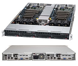 Supermicro 1U Server SYS-6017TR-TFF Barebone LGA 2011 Dual socket R  supports Intel Xeon processor E5-2600 Family 1 dedicated LAN for system management 2x 3.5" Hot-swap SATA3 HDD Bays 1280W Digital Switching Power Supply Full Warranty