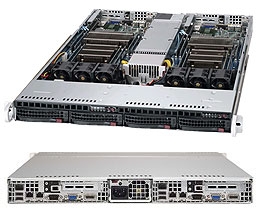 Supermicro 1U Server SYS-6017TR-TQF Barebone LGA 2011 Dual socket R  supports Intel Xeon processor E5-2600 Family 1 dedicated LAN for system management 2x 3.5" Hot-swap SATA3 HDD Bays 1280W Digital Switching Power Supply Full Warranty