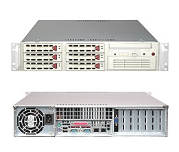 Supermicro 2U Server SYS-6024H-82 Dual 604-pin FC-mPGA4 Sockets Supports up to two Intel 64-bit Xeon processor(s) IntelÂ® 82546GB Dual-port GbE 6 x 3.5" hot-swap Ultra320/160 SCSI Drive Bays 550W power supply Full Warranty